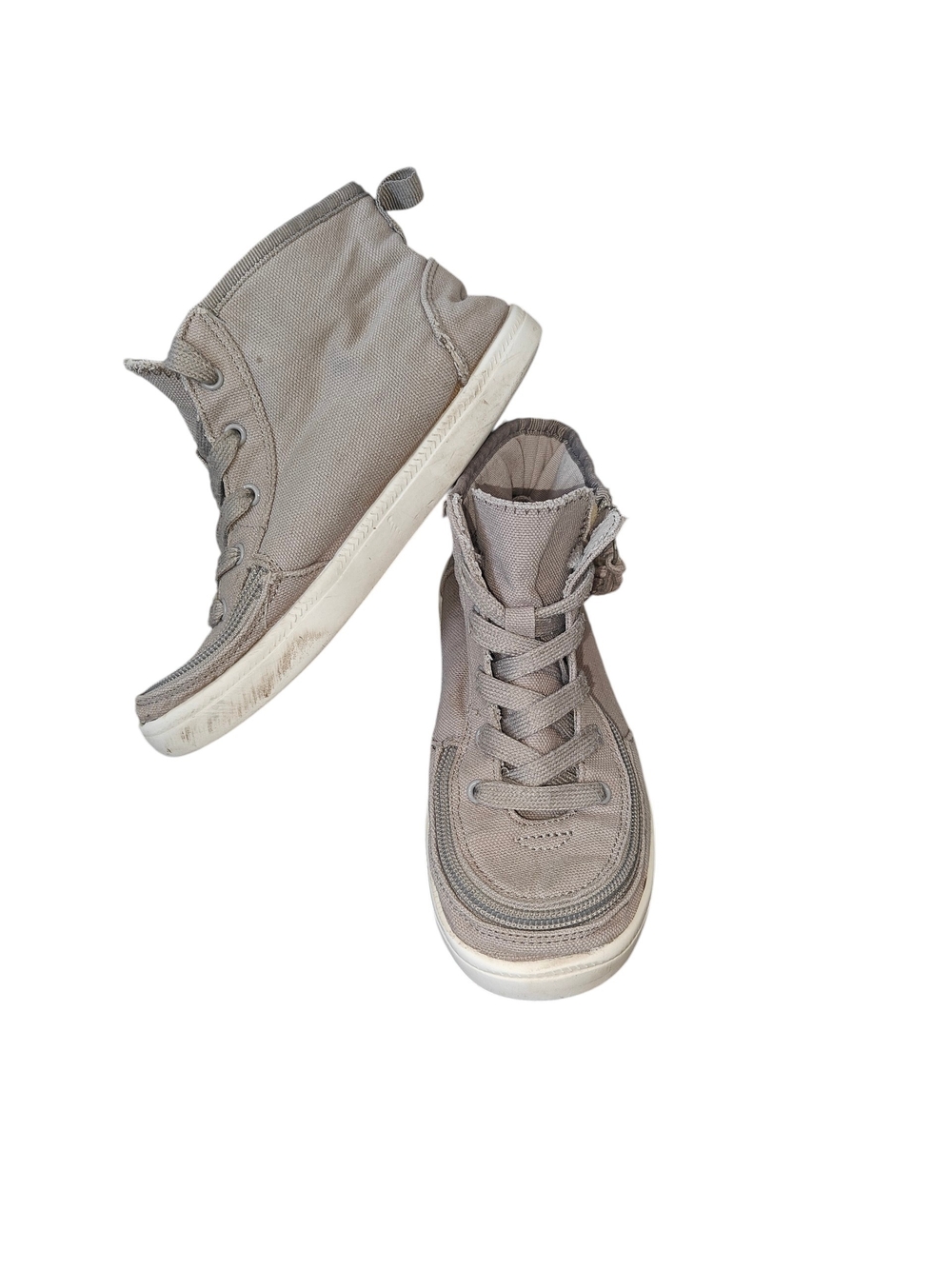 Billy Footwear gray high-top adaptive sneakers 1 youth